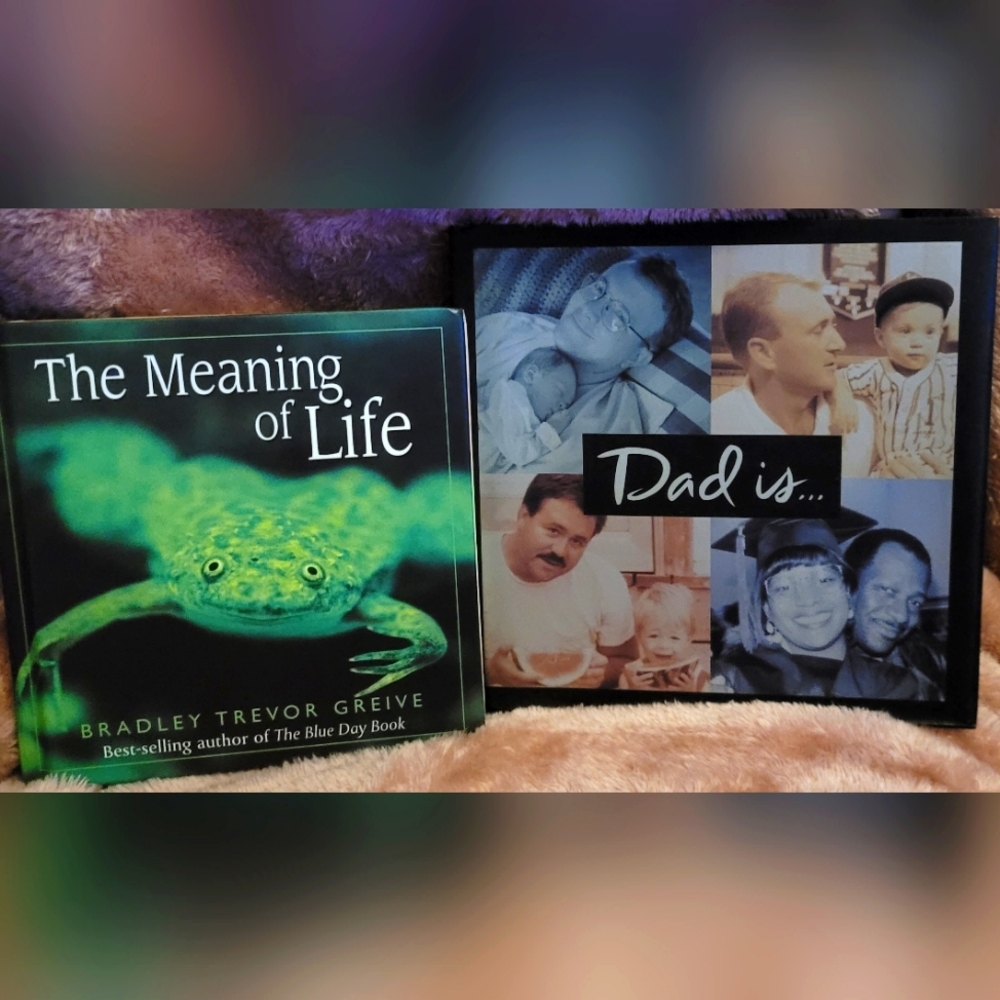 The Meaning of Life and Dad Is... Hardcover Book Bundle